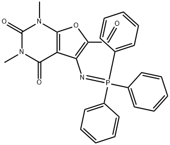 Furo[2,3-d]pyrimidine-6-carboxaldehyde,  1,2,3,4-tetrahydro-1,3-dimethyl-2,4-dioxo-5-[(triphenylphosphoranylidene)amino]-分子式结构图