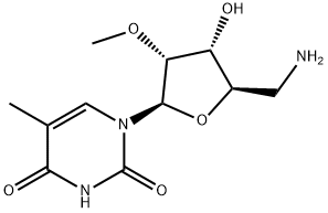 5'-Amino-5'-deoxy-2'-O-methyl-5-methyluridine分子式结构图