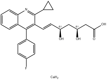 (3S, 5R)-匹伐他汀钙分子式结构图