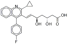 (3R, 5R)-匹伐他汀钙盐分子式结构图