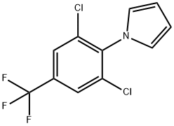 1-(2,6-二氯-4-(三氟甲基)苯基)-1H-吡咯分子式结构图