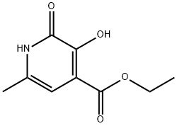 3-羟基-6-甲基-2-氧代-1,2-二氢吡啶-4-羧酸乙酯分子式结构图