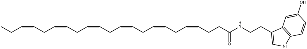 Docosahexaenoyl Serotonin分子式结构图