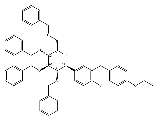 四苄基达格列净分子式结构图