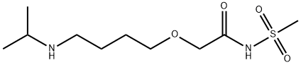 Acetamide, 2-[4-[(1-methylethyl)amino]butoxy]-N-(methylsulfonyl)-分子式结构图