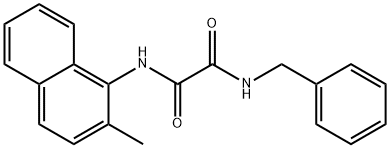 N 1 - (2-甲基-1-萘基)-N 2 - (苯基甲基) -乙二酰胺分子式结构图