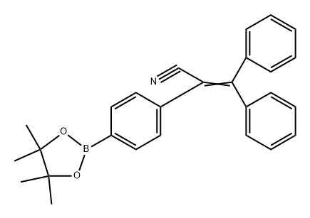 2-(4-PINACOLATOBORONPHENYL)-3,3-DIPHENYLACRYLONITRILE分子式结构图