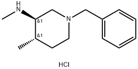 (3R,4S)-(1-苄基-4-甲基哌啶-3-基)甲胺盐酸盐(M5非对映异构体A)分子式结构图