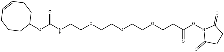 反式环辛烯-三聚乙二醇-活性酯分子式结构图