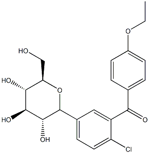 达格列净杂质B分子式结构图