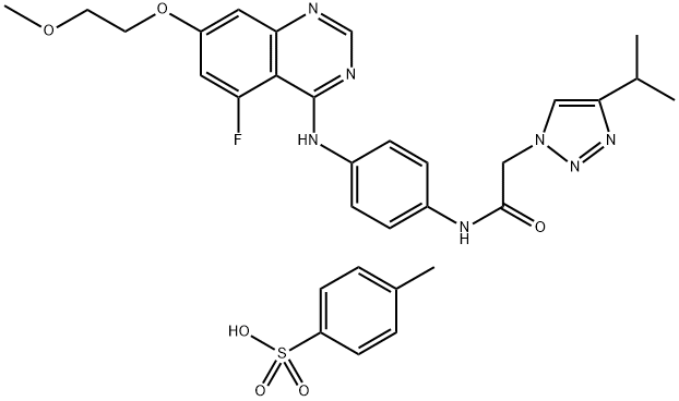 AZD3229 Tosylate分子式结构图