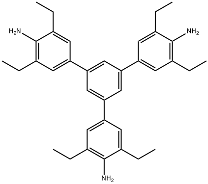 [1,1':3',1''-Terphenyl]-4,4''-diamine, 5'-(4-amino-3,5-diethylphenyl)-3,3'',5,5''-tetraethyl-分子式结构图