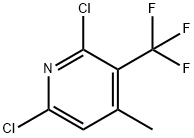 2,6-二氯-4-甲基-3-（三氟甲基）吡啶分子式结构图