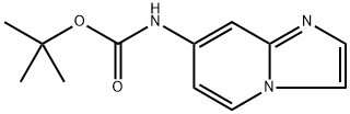 咪唑并[1,2-A]吡啶-7-基氨基甲酸叔丁酯分子式结构图