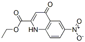 1,4-Dihydro-6-nitro-4-oxoquinoline-2-carboxylic acid ethyl ester分子式结构图