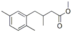 3-Methyl-4-(2,5-dimethylphenyl)butyric acid methyl ester分子式结构图