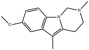 7-Methoxy-2,5-dimethyl-1,2,3,4-tetrahydropyrimido[1,6-a]indole分子式结构图