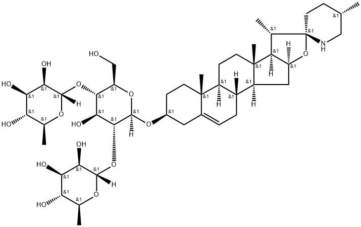 BETA-茄边碱分子式结构图