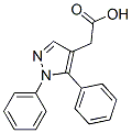 1,5-Diphenyl-1H-pyrazole-4-acetic acid分子式结构图