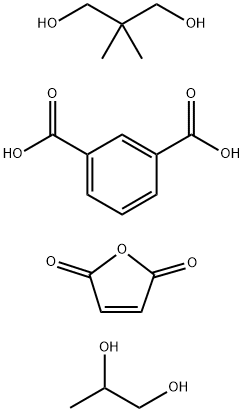 1,3-Benzenedicarboxylic acid, polymer with 2,2-dimethyl-1,3-propanediol, 2,5-furandione and 1,2-propanediol分子式结构图