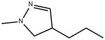 1-Methyl-4-propyl-2-pyrazoline分子式结构图