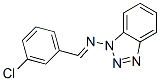 1-[(m-Chlorobenzylidene)amino]-1H-benzotriazole分子式结构图