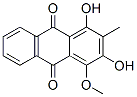 1,3-Dihydroxy-2-methyl-4-methoxyanthraquinone分子式结构图