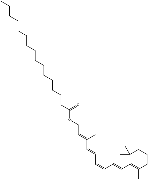 9-cis-Retinyl Palmitate分子式结构图