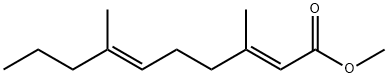 (2E,6E)-3,7-Dimethyl-2,6-decadienoic acid methyl ester分子式结构图