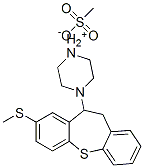 4-[10,11-dihydro-8-(methylthio)dibenzo[b,f]thiepin-10-yl]piperazinium methanesulphonate分子式结构图