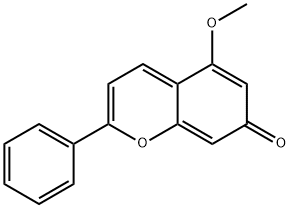 5-甲氧基-2-苯基-7H-1-苯并吡喃-7-酮分子式结构图