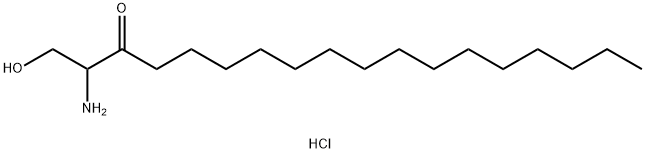 3-酮SPHINGANINE(D18:0)(盐酸盐)分子式结构图