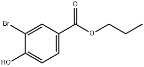 3-溴-4-羟基苯甲酸丙酯分子式结构图