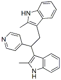 3,3'-[1-(4-Pyridinyl)-1,2-ethanediyl]bis(2-methyl-1H-indole)分子式结构图