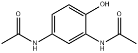 N-(5-乙酰氨基-2-羟基-苯基)乙酰胺分子式结构图