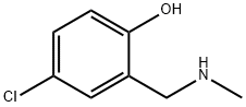 2-[(甲氨基)甲基]-4-氯苯酚分子式结构图