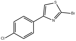 2-溴-4-(4-氯苯基)噻唑分子式结构图