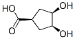 Cyclopentanecarboxylic acid, 3,4-dihydroxy-, (1alpha,3beta,4beta)- (9CI)分子式结构图