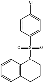 1-((4-chlorophenyl)sulfonyl)-1,2,3,4-tetrahydroquinoline分子式结构图