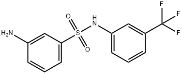 3-AMINO-N-(3-TRIFLUOROMETHYL-PHENYL)-BENZENESULFONAMIDE分子式结构图