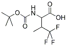 2-TERT-BUTOXYCARBONYLAMINO-4,4,4-TRIFLUORO-3-METHYL-BUTYRIC ACID分子式结构图