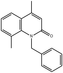 1-苄基-4,8-二甲基喹啉-2(1H)-酮分子式结构图