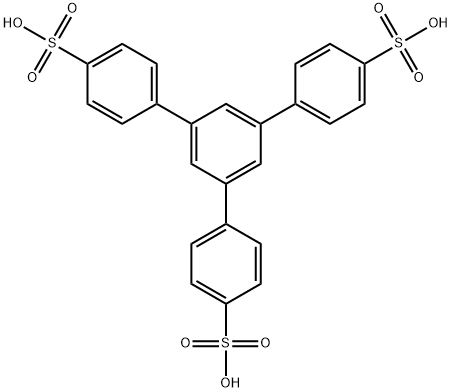 5'-(4-sulfophenyl)-[1,1':3',1''-terphenyl]-4,4''-disulfonic acid分子式结构图