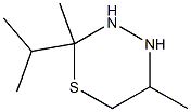 2H-1,3,4-Thiadiazine,tetrahydro-2,5-dimethyl-2-(1-methylethyl)-(9CI)分子式结构图