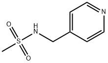 N-(4-吡啶甲基)-甲基磺酰胺分子式结构图