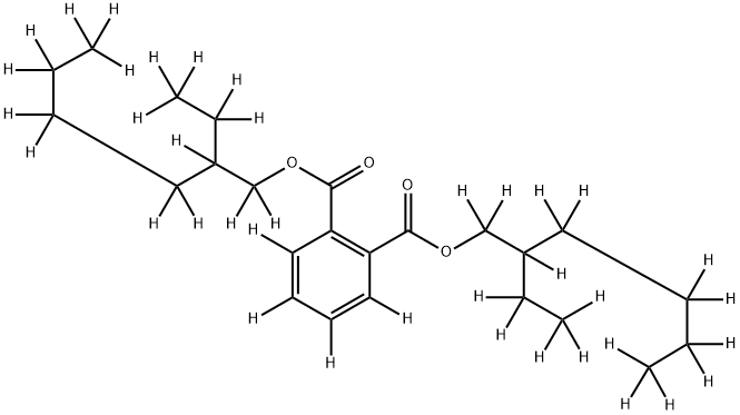 邻苯二甲酸二辛酯-D38氘代分子式结构图