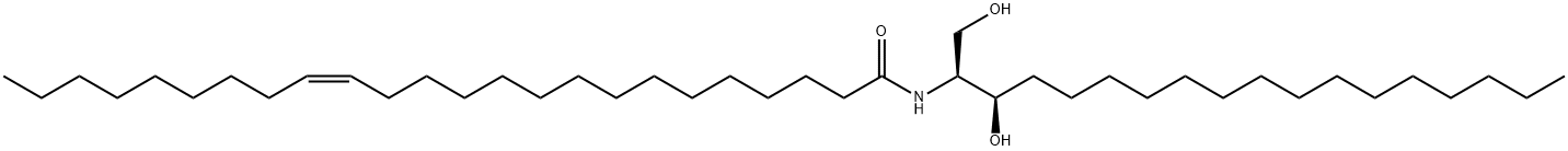 N-NERVONOYL-D-ERYTHRO-SPHINGANINE;C24:1 DIHYDROCERAMIDE (D18:0/24:1(15Z))分子式结构图