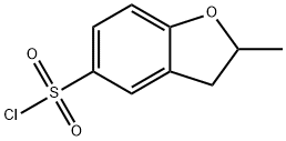 2-甲基-2,3-二氢苯并呋喃-5-磺酰氯分子式结构图