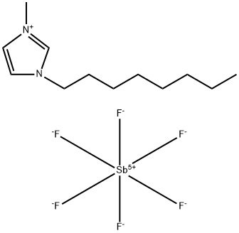 1-辛基-3-甲基咪唑六氟锑酸盐分子式结构图