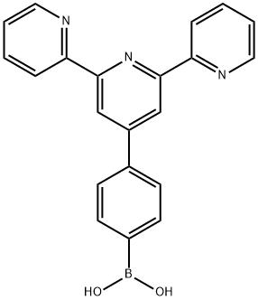 4'-(4-硼酸基苯基)-2,2':6',2''-三联吡啶分子式结构图